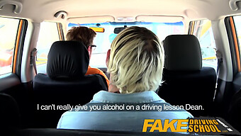 British Babes Get Horny In Driving School And Have Secret Sex