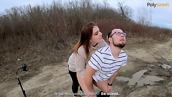 Russian Teen Girl Gives A Guy Oral Sex And Gets Pegged By Him