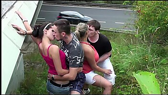 Krystal Swift'S Public Gangbang With Young Girl And Huge Breasts