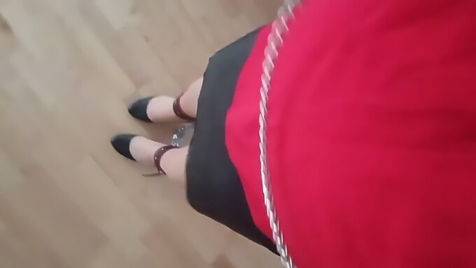 Bdsm Sissy Mučení S Bondage Podpatky A Punčochami