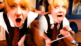 Shannon Heels Dominates With Kinky Schoolgirl Spanking And Rough Sex