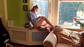 Young German Coed Enjoys Outdoor Sex With Risky Window View