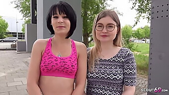 Young German Girls Explore Their Sexuality In A Condom-Protected Ffm Encounter