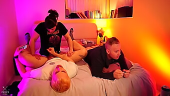 Mature Gamers Experience Intense Male Pegging And Handjob