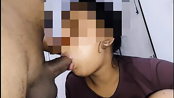 A Young Sri Lankan Woman Gives A Deepthroat Blowjob And Swallows Semen