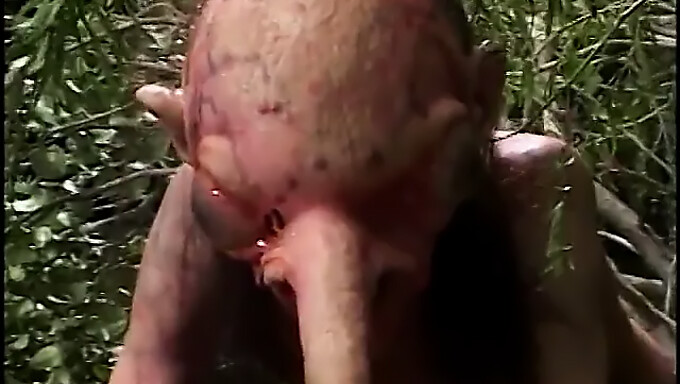 A Fair-Haired Woman With A Large Vagina Participates In Intense Outdoor Sexual Activity With A Man Who Has A Lengthy Nose