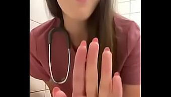 Solo Babe Squirts And Masturbates In A Hospital Bathroom