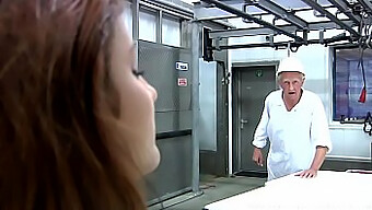 Bellina Gets Her Face Fucked By An Older Man