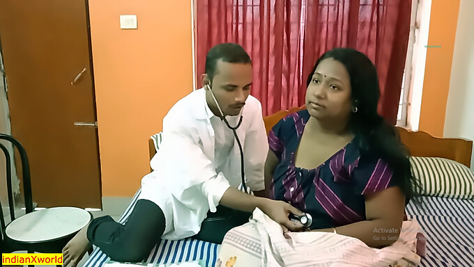 Encontro Selvagem Do Médico Adolescente Indiano Com Uma Dona De Casa Gostosa