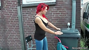 Lexy, A German Teen With Red Hair, Entices A Stranger To Have Rough Outdoor Sex With Her In This Hardcore Video.