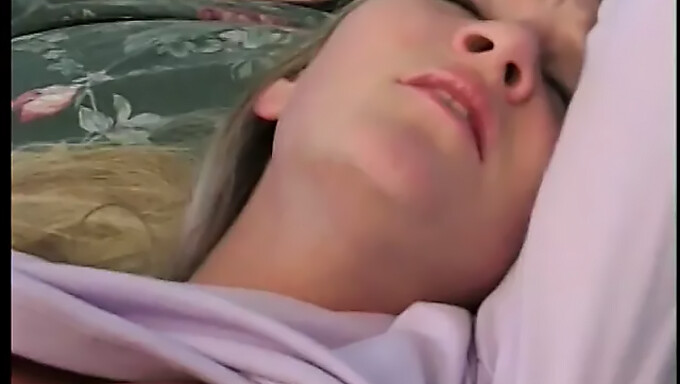 A Stunning Teenage Blonde With Small Breasts Receives A Large Penis In Her Vagina