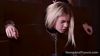 Young Blonde Submits To Bdsm Training With Deepthroat And Anal Exploration