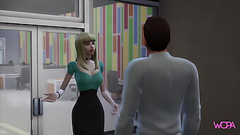 Blonde'S Desperate Job Retention Leads To Office Sex In Adult Cartoon