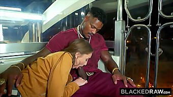 Interracial Domination: Brunette Beauty Takes On A Big Black Cock