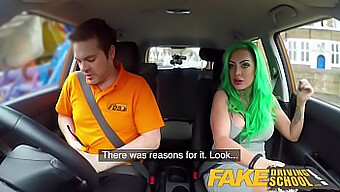 Fake Driving Lesson Turns Into A Wild Sex Session With A Horny Instructor And A Busty Learner