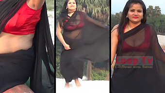 Mature Indian Aunty In Satin Silk: Sensual Solo Play