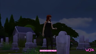 Desenho Animation Of Forbidden Love In A Cemetery