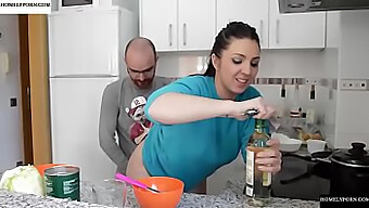 Pamela And Jesus' Passionate Kitchen Encounter: A Homemade Amateur Video With Oral And Anal Sex